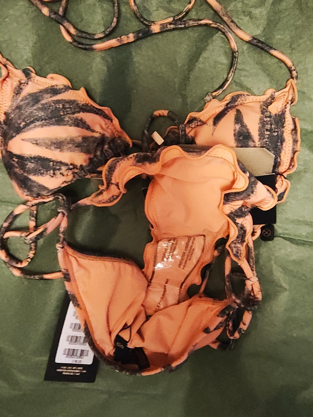 VIX Tropicus RIPPLE Palm Print Bikini Set Small NWT - Picture 5 of 5